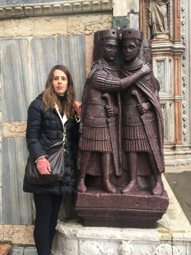 Yo y los cuatro Tetrarcas (Foto Sofia Muñoz)