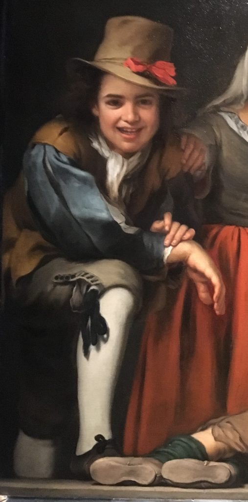 Detalle del joven sonriendo (Fort Worth Kimbell Art Museum, Texas) Foto Sofia: Muñoz