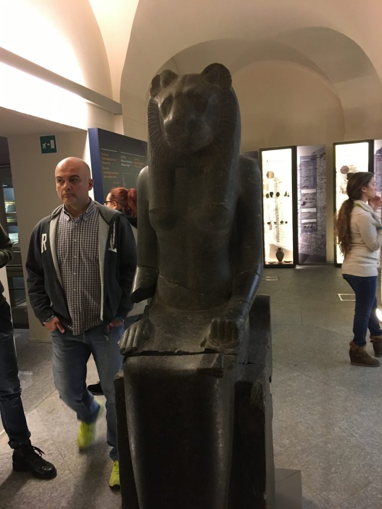 Estatua de Sejmet Museo Egipcio de Turín Estatua de Sejmet (Foto de Sofia Muñoz)