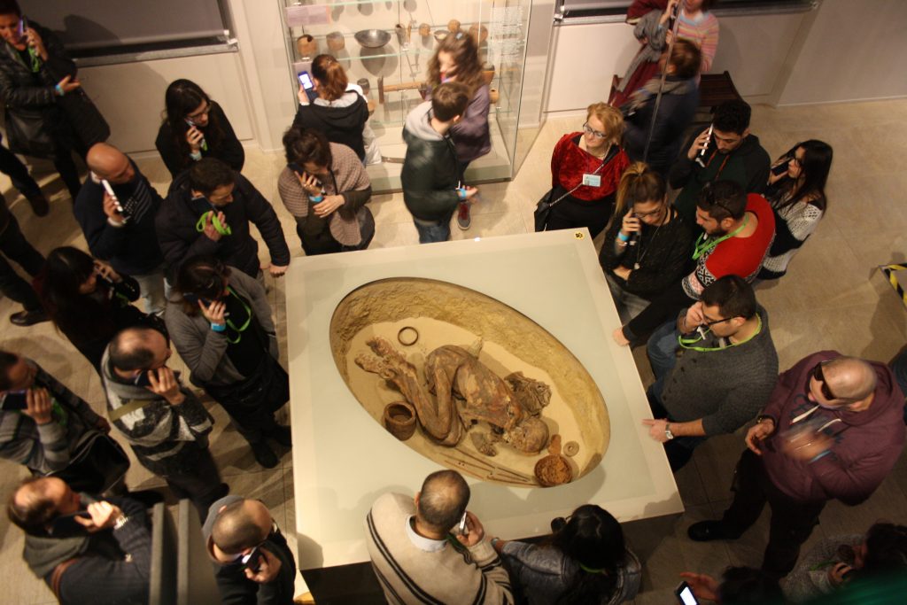 Momia en posición fetal Museo Egipcio de Turín Momia en posición fetal (Foto: Sofia Muñoz)