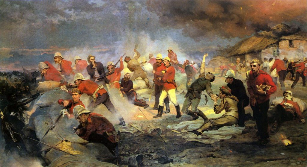 The Defence of Rorke's Drift, Elizabeth Southerden Thompson, Lady Butler The Defence of Rorke's Drift Signed and dated 1880, Elizabeth Southerden Thompson, Lady Butler