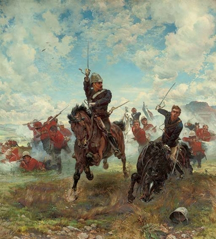 Battle of Laing’s Nek. Elizabeth Southerden Thompson, Lady Butler. Battle of Laing’s Nek, Elizabeth Southerden Thompson, Lady Butler