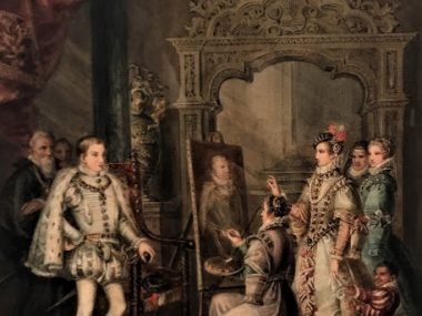 Sofonisba Anguissola pintando el retrato del príncipe don Carlos ante Isabel de Valois (1842).