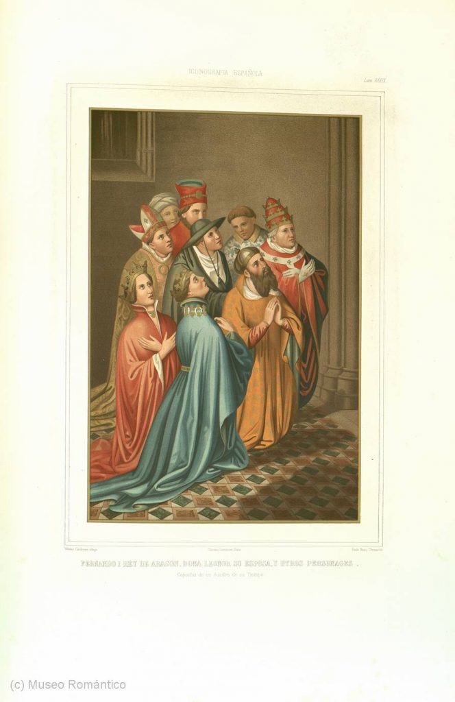 Fernando I Rey de Aragon, Doña Leonor su esposa y otros personajes de Valentin Carderera