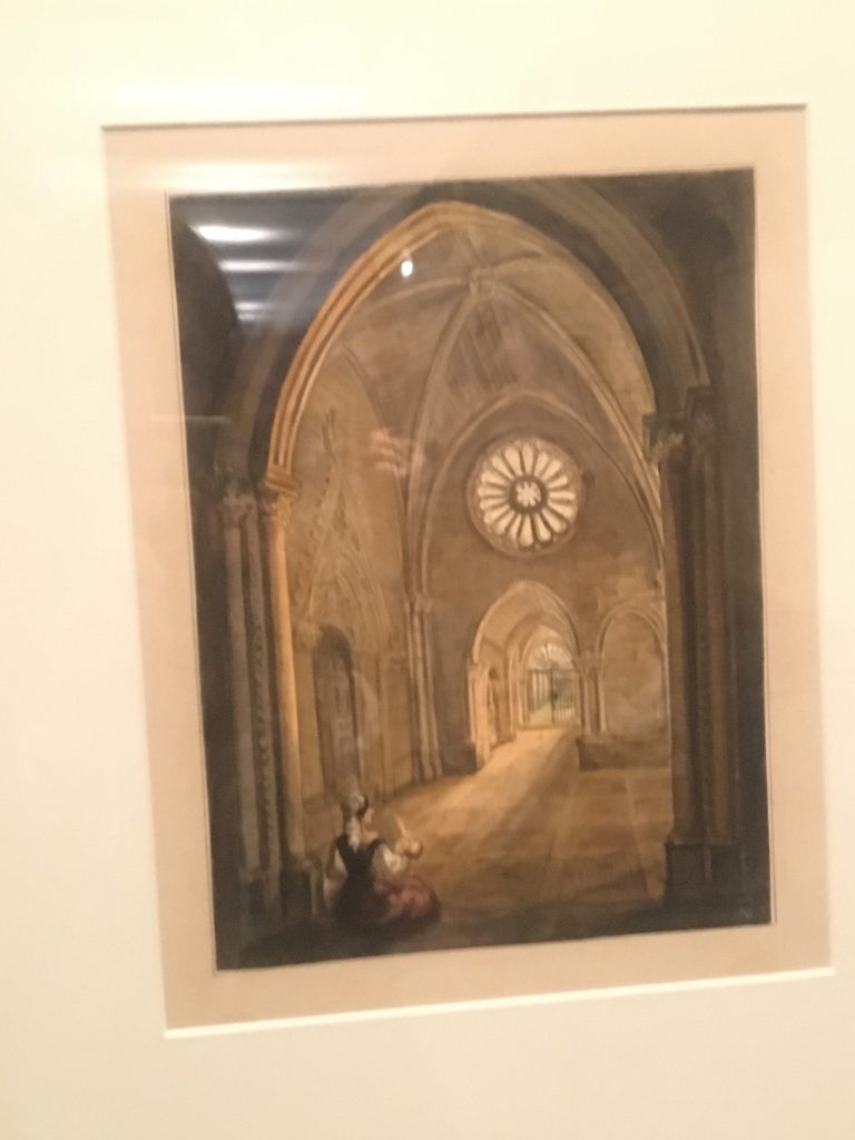 Pórtico de la iglesia del Monasterio de Santa Maria la Real de Burgos 1847  Lapiza y aguada de colores sobre papel (Museo Lázaro Galdiano) de Valentin Carderera Foto: Sofia Muñoz