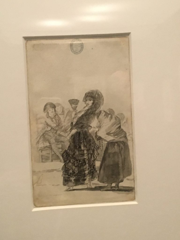 Dios la perdone: y era su madre de Francisco de Goya 1796-177  Pincel y aguada de tinta sobre papel verjurado BNE Foto: Sofia Muñoz