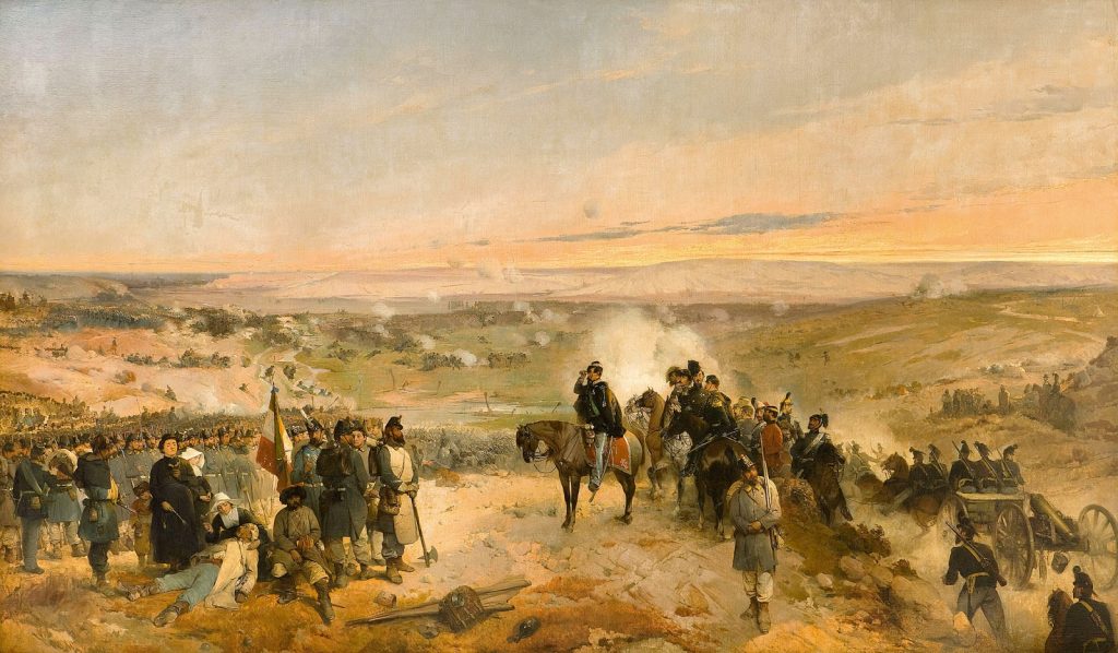 Batalha de Cernaja de Gerolamo Induno 1857