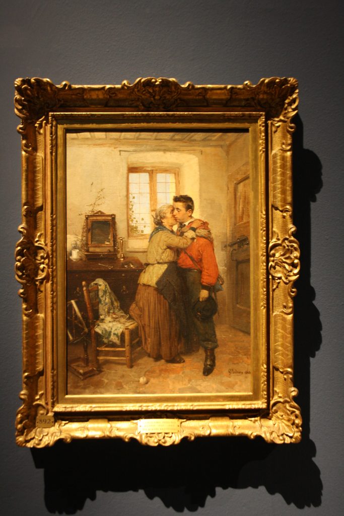 La Partida del Garibaldino en la Pinacoteca de Brera (Foto :Sofia Muñoz)