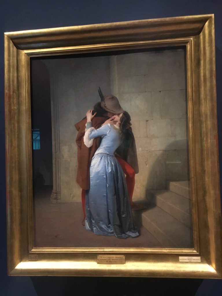 El Beso de Hayez en la Pinacoteca de Brera (Foto: Sofia Muñoz)