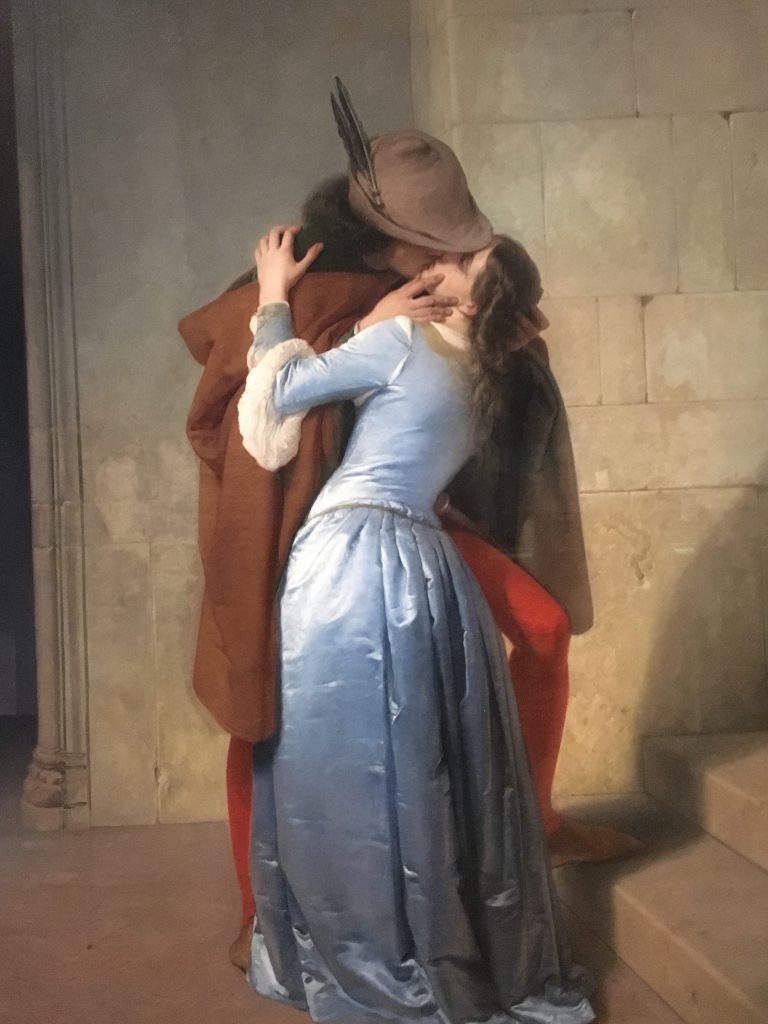 El Beso de Hayez en la Pinacoteca de Brera (Foto: Sofia Muñoz)