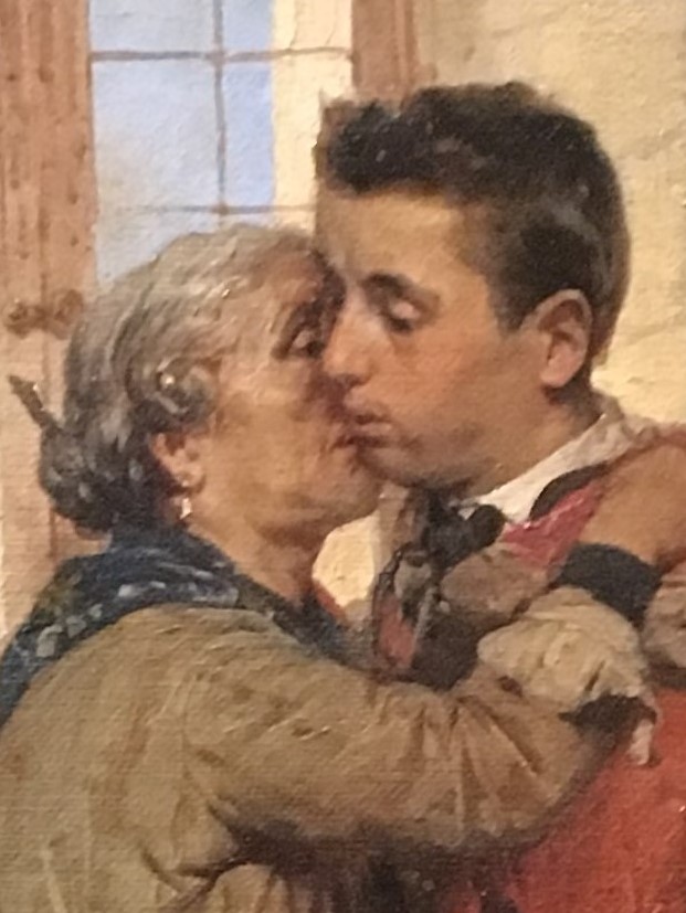 a Partida del Garibaldino en la Pinacoteca de Brera (Foto :Sofia Muñoz)