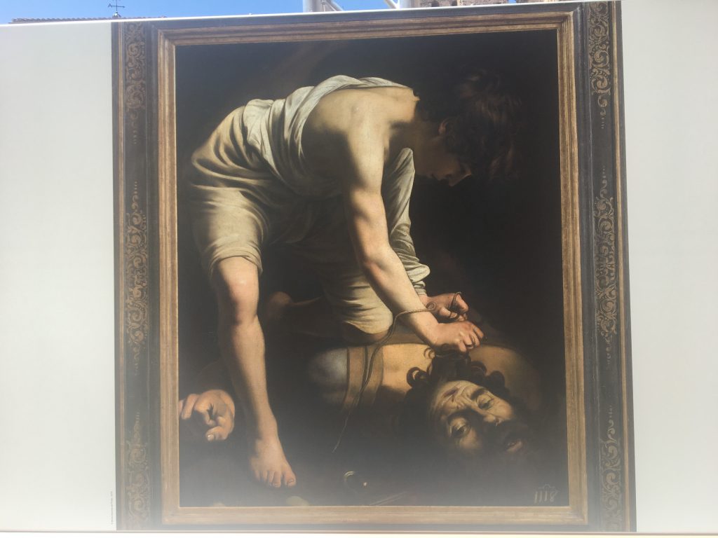 David vencedor de Goliat de Michelangelo Merisi ,Caravaggio (Foto: Sofia Muñoz)