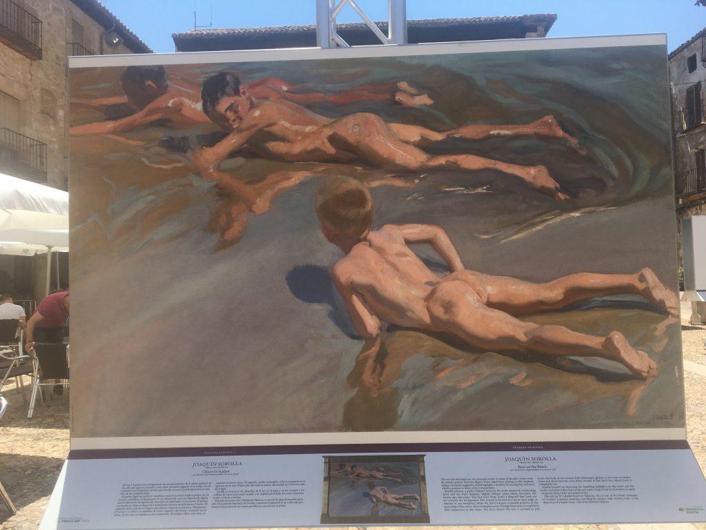 Niños en la playa de Joaquin Sorolla y Bastida (Foto Sofia Muñoz)