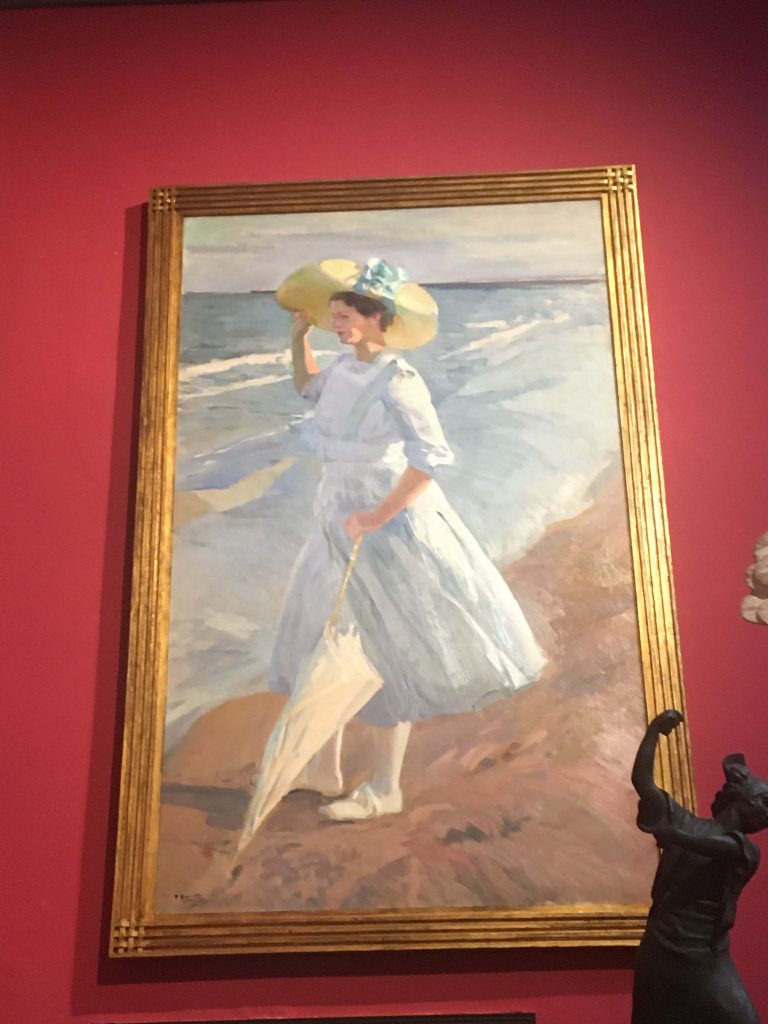 Elena en la playa (1909) Óleo sobre tela (Museo Sorolla) (Foto: Sofia Muñoz)