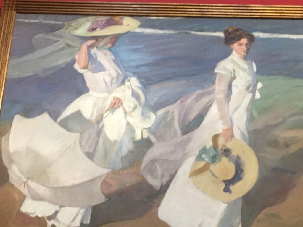 Detalle de Paseo a Orillas del Mar de Joaquín Sorolla y Bastida (1909) (Museo Sorolla) (Foto: Sofia Muñoz)