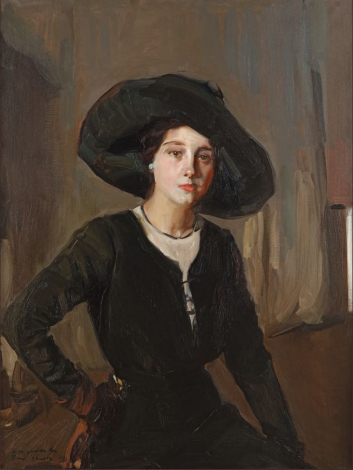 Elena Sorolla con sombrero( 1910) (Colección particular)
