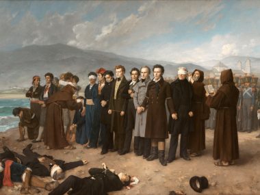 Fusilamiento de Torrijos y sus compañeros en las playas de Málaga de Antonio Gisbert (1888) (Museo del Prado)