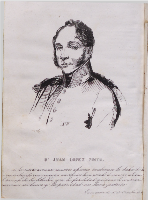 Juan Lopez Pinto. Imprenta de la compañía Tipográfica, en Observatorio pintoresco