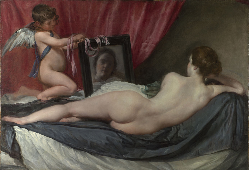 La Venus del Espejo de Diego Velázquez 1647-51 (National Gallery)