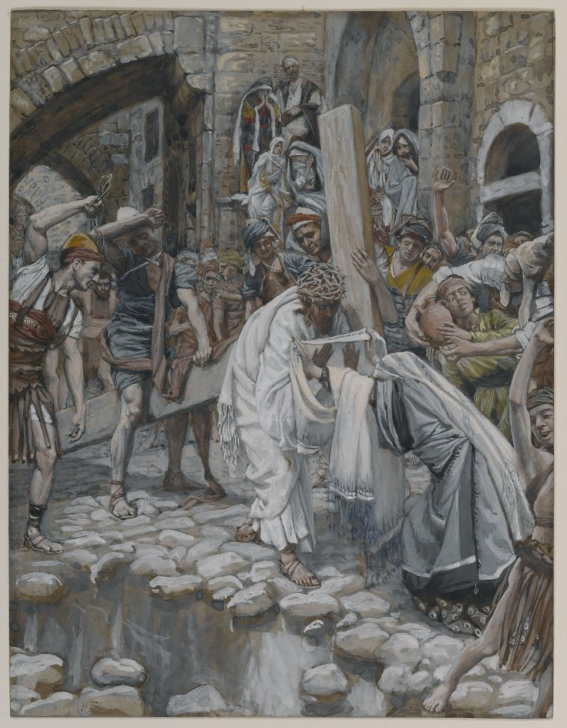 A Holy Woman Wipes the Face of Jesus (Une sainte femme essuie le visage de Jésus)1886-1894 (Brooklyn Museum) de James Tissot