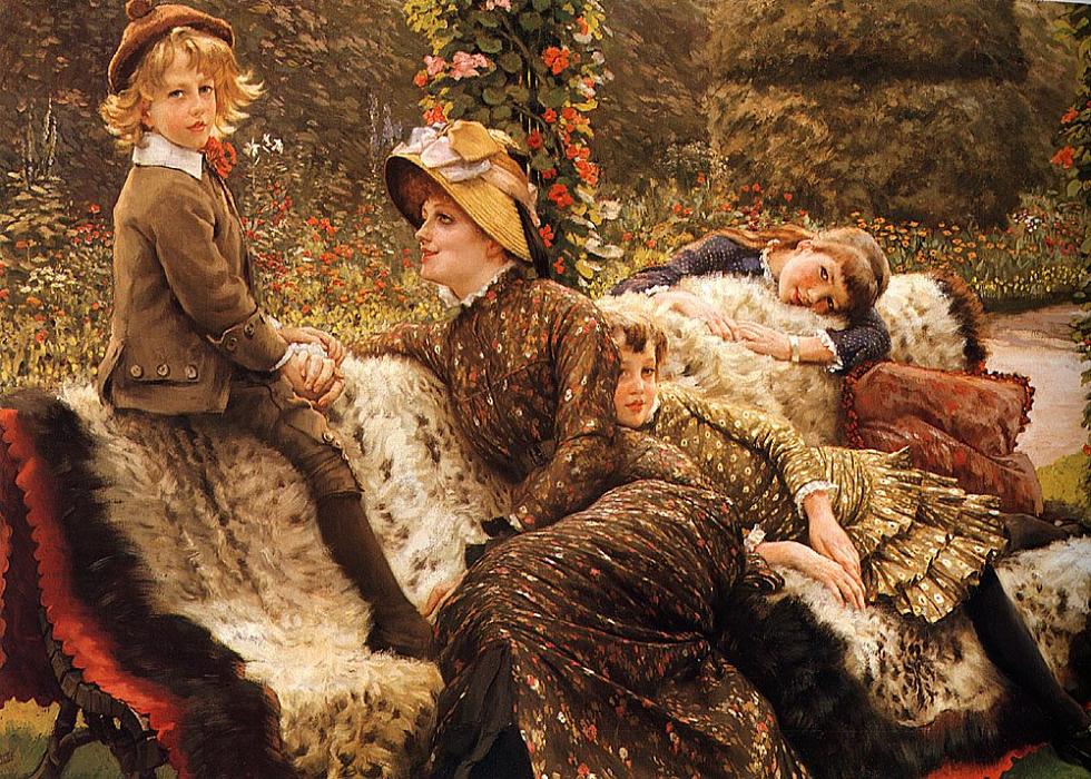 The Garden Bench 1882 de James Tissot ( Coleccion Privada)