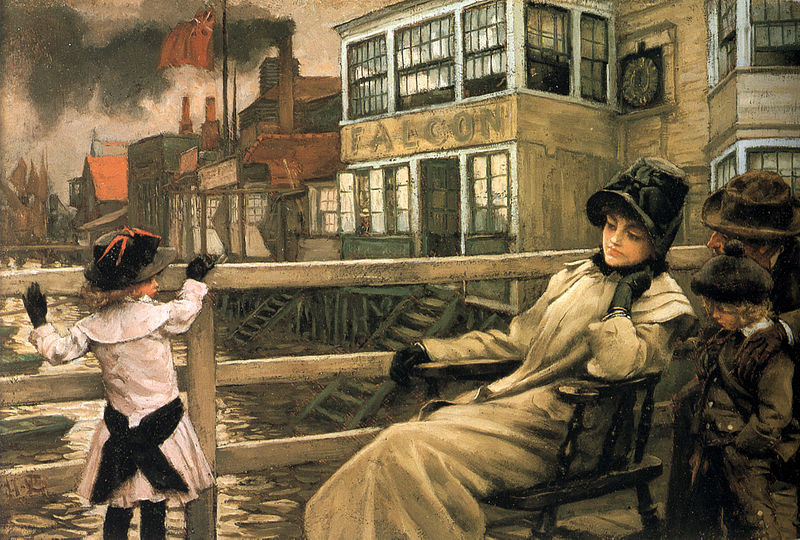 Waiting for the Ferry (1878) Colección Privada de James Tissot