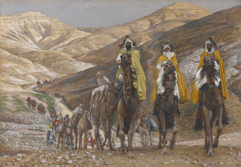 James Tissot. El viaje de los Magos .1886 Brooklyn Museum. New York