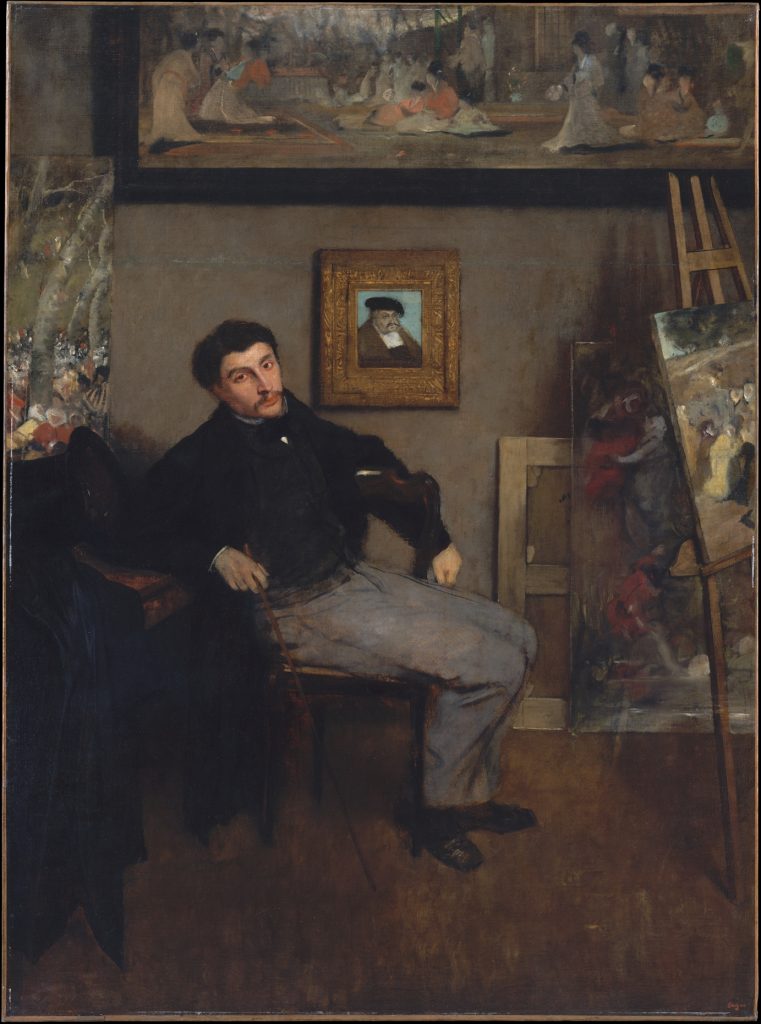 James-Jacques-Joseph Tissot de Edgar Degas (ca. 1867–68) en el Museo de Arte Metropolitano