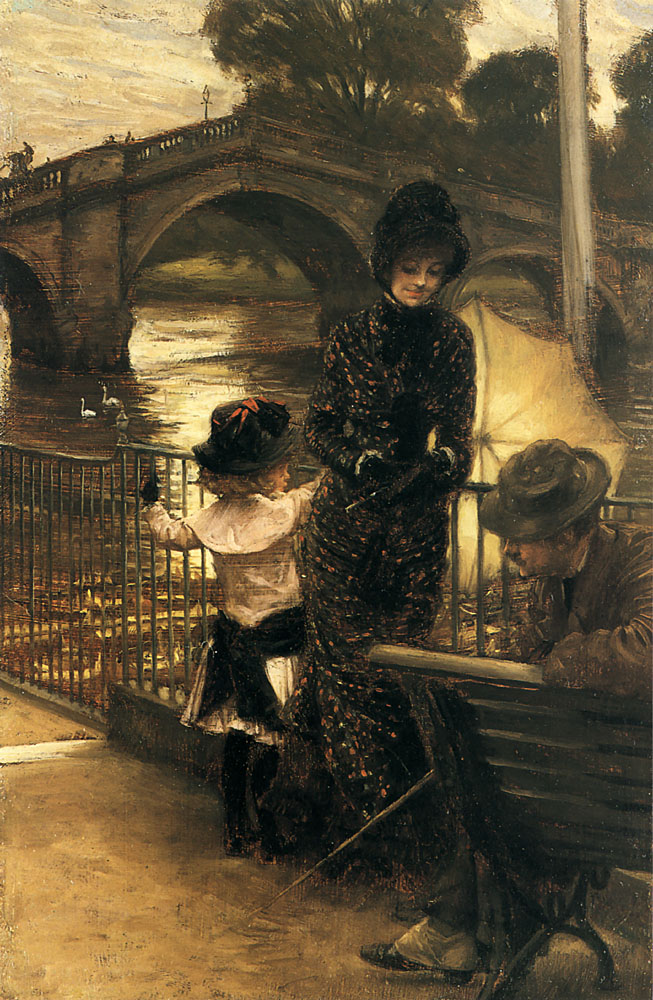 Por el Támesis en Richmond (1878-1879) Coleccion privada)de James Tissot